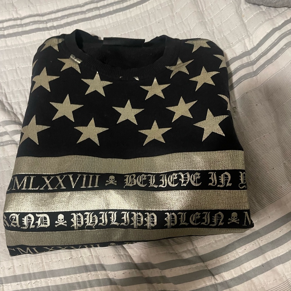 Philipp Plein American Gang Cotton Sweatshirt Medium